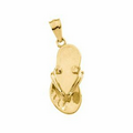 14K Yellow Sandal Pendant